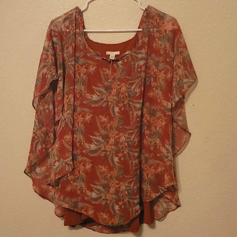 Blouse rust color